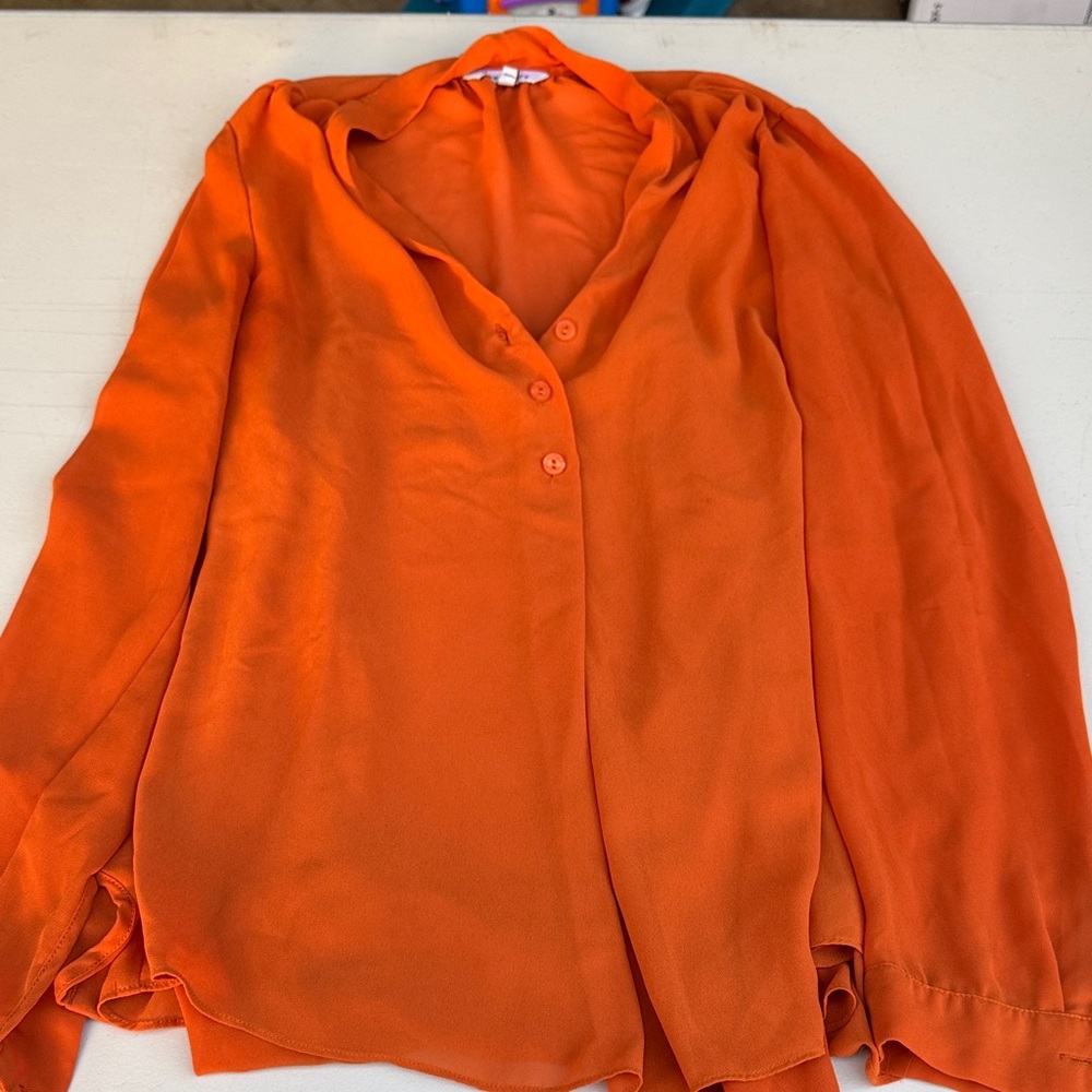 Naked Zebra Vibrant Orange Blouse